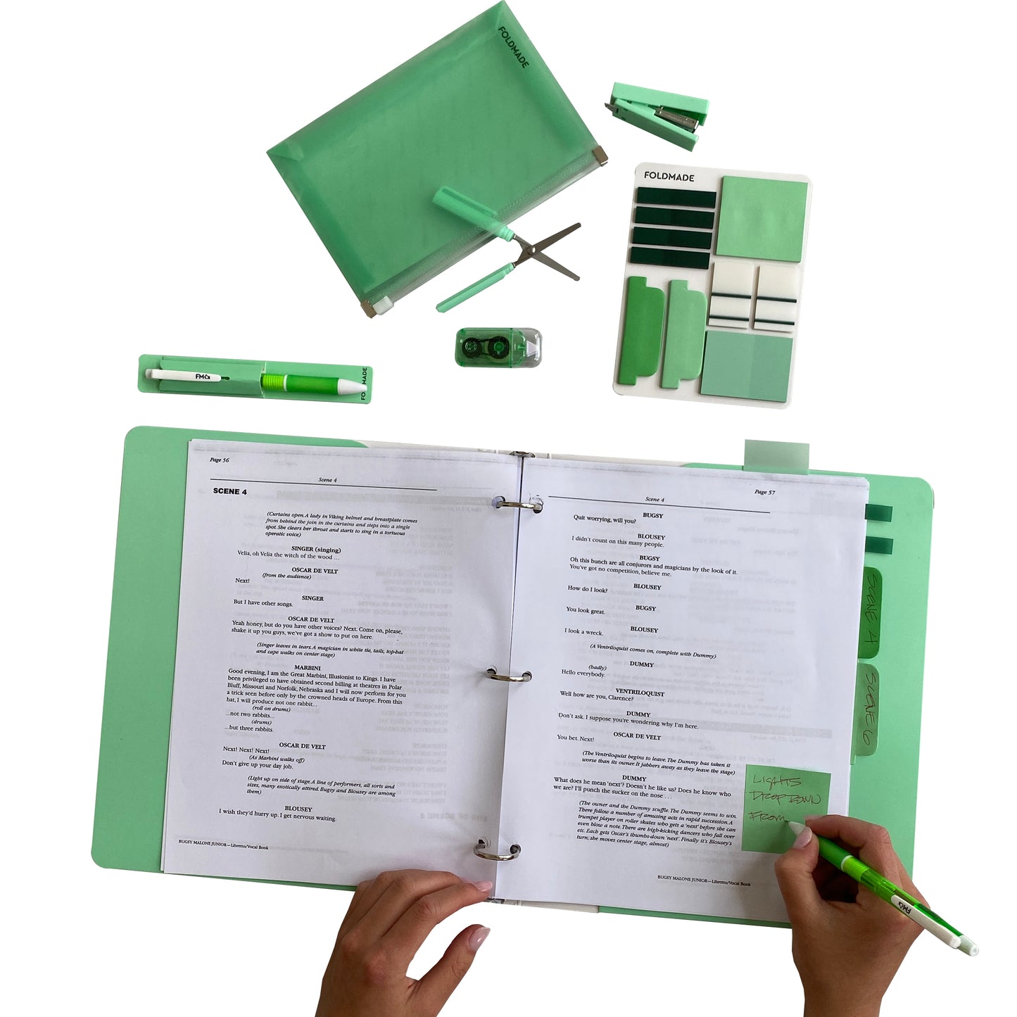 Binder + Accessory Bundle Green
